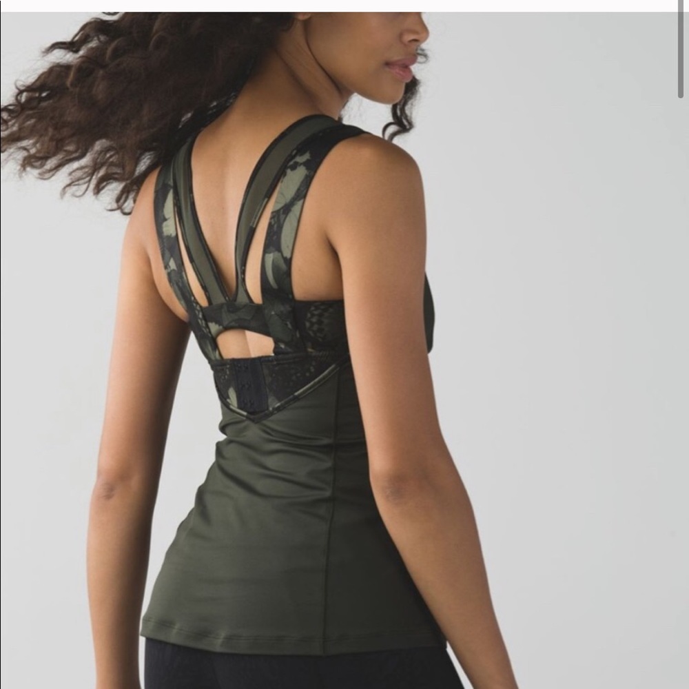 Lululemon | Super Sport Tank Butterflies Green 8